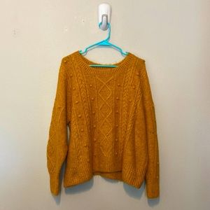 Old Navy mustard yellow sweater size XL
